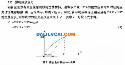 預(yù)制殘余應(yīng)力 振動(dòng)時(shí)效降低和均化鋁合金構(gòu)件殘余應(yīng)力的研究2