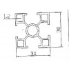 求購如圖所示工業(yè)鋁型材