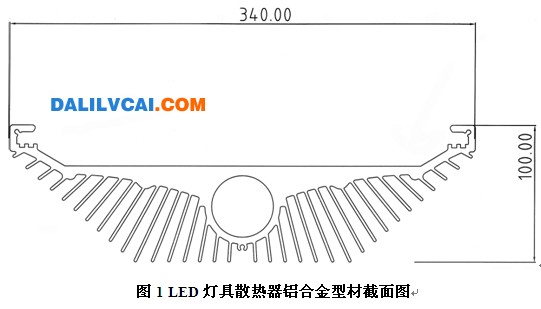 LED燈具散熱器鋁型材模具的設計要點