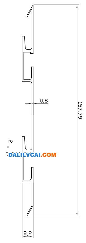 158mm寬鋁型材