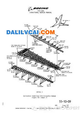 飛機(jī)鋁合金蒙皮斷裂的修理示意圖