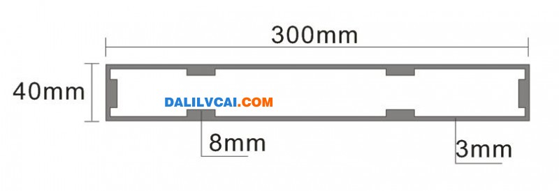 300mm*50mm的鋁扁通