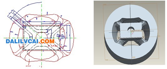 幕墻立柱鋁型材擠壓模具設(shè)計(jì)方案及三維模型圖