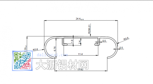 0.5mm超薄工業(yè)鋁型材