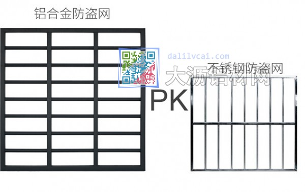 偉業(yè)鋁合金防盜網(wǎng)與不銹鋼防盜網(wǎng)PK