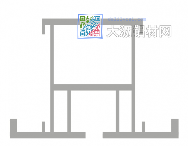 工業(yè)鋁型材截面圖