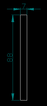 88mm*7mm鋁條鋁排