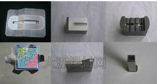 通過電火花加工后的鋁材模具實物圖