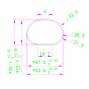開模定做如圖所示橢圓鋁管