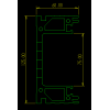 找如圖所示工業(yè)鋁型材模具