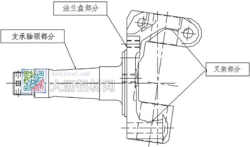 轉(zhuǎn)向節(jié)結(jié)構(gòu)示意圖