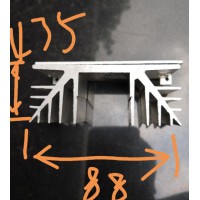 哪家有這款88mm*35mm的散熱器鋁材