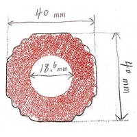 開(kāi)模訂做如圖所40mm示空心太陽(yáng)花鋁材