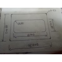 哪家可以做如圖所示75mm*28mm方管鋁型材