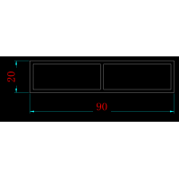 誰(shuí)有這款20*90mm的日字形鋁方管