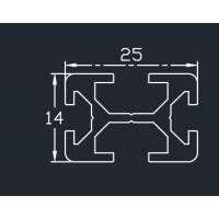 誰有這款25mm*14的流水線鋁型材