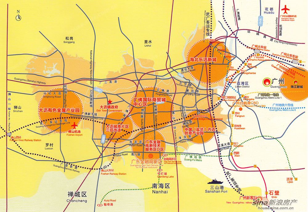 廣佛國際商貿(mào)城中心區(qū)位置圖