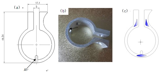 鋁管夾截面圖及缺陷樣板