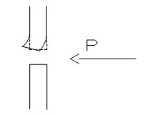 因模具受圖不均導(dǎo)致鋁型材尺寸縮水缺陷示意圖