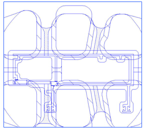 模具設計室使用AutoCAD設計圖