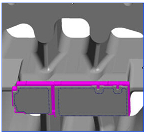 鋁材擠壓模具3D模塊設計圖