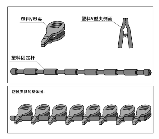 立吊式鋁材電泳產(chǎn)線高效防撞夾具