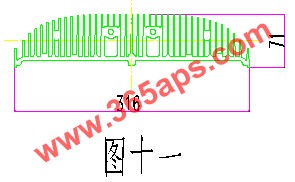 大型散熱器鋁材截面圖