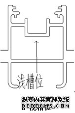 凹槽深度寬度不大的鋁型材修復(fù)示意圖